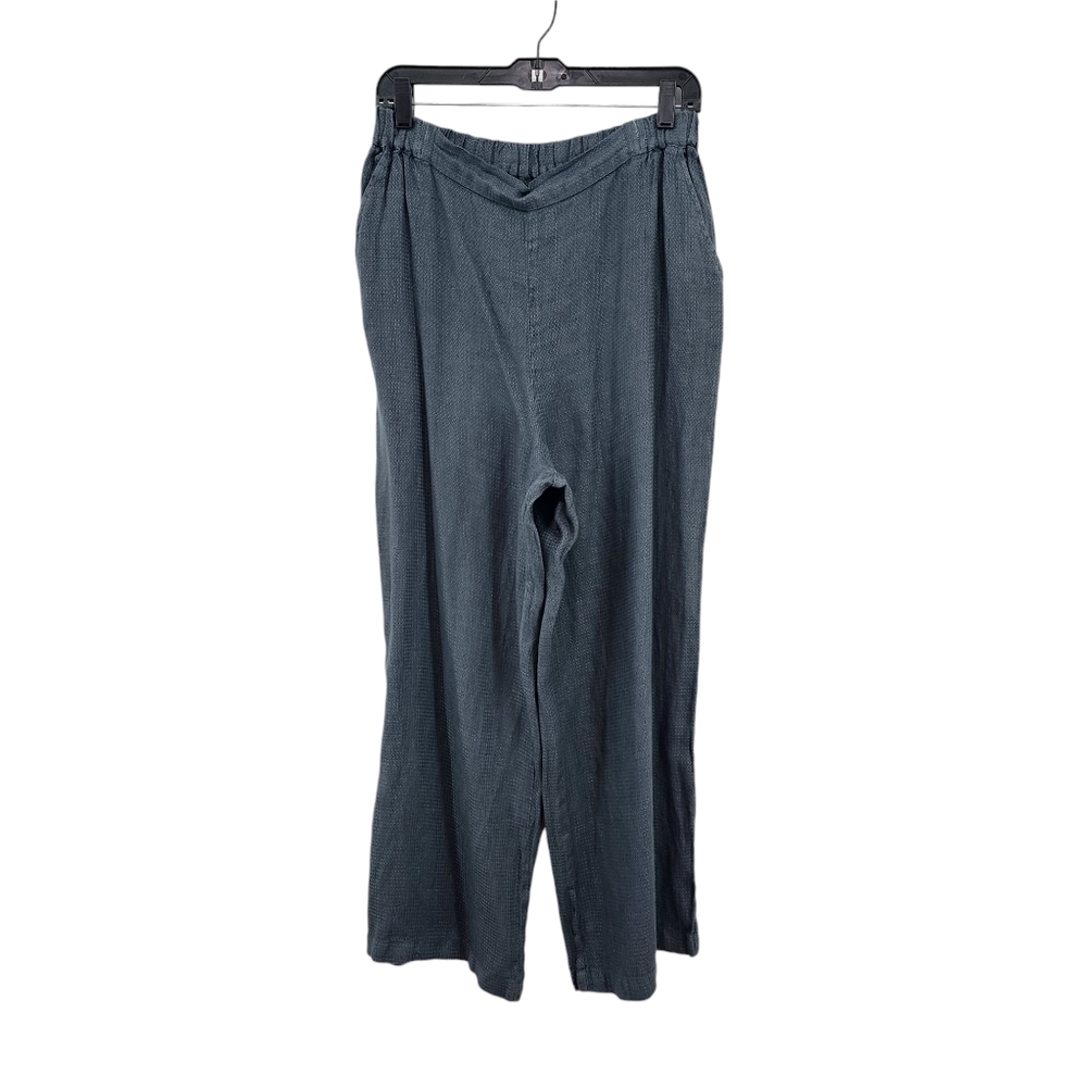CP Shades Women's 100% Linen Relaxed Fit Straight Leg Lagenlook Pants - L